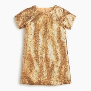 Crewcuts Gold Sequin Holiday Dress
